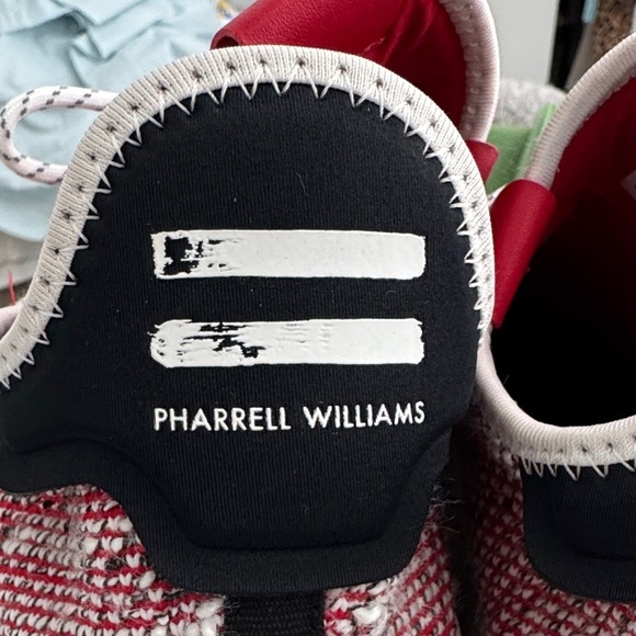 ADIDAS x Pharrell Williams HU V2 red white and gray size 11.5 - Picture 14 of 15